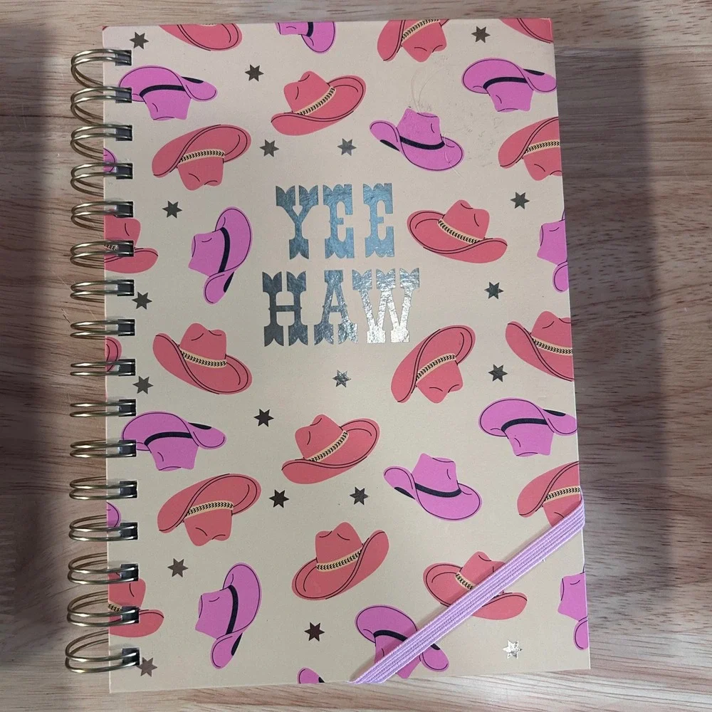 Chunky Spiral Notebook A5 Yee Haw Cowboy‎ Hat Design 158 Sheets New